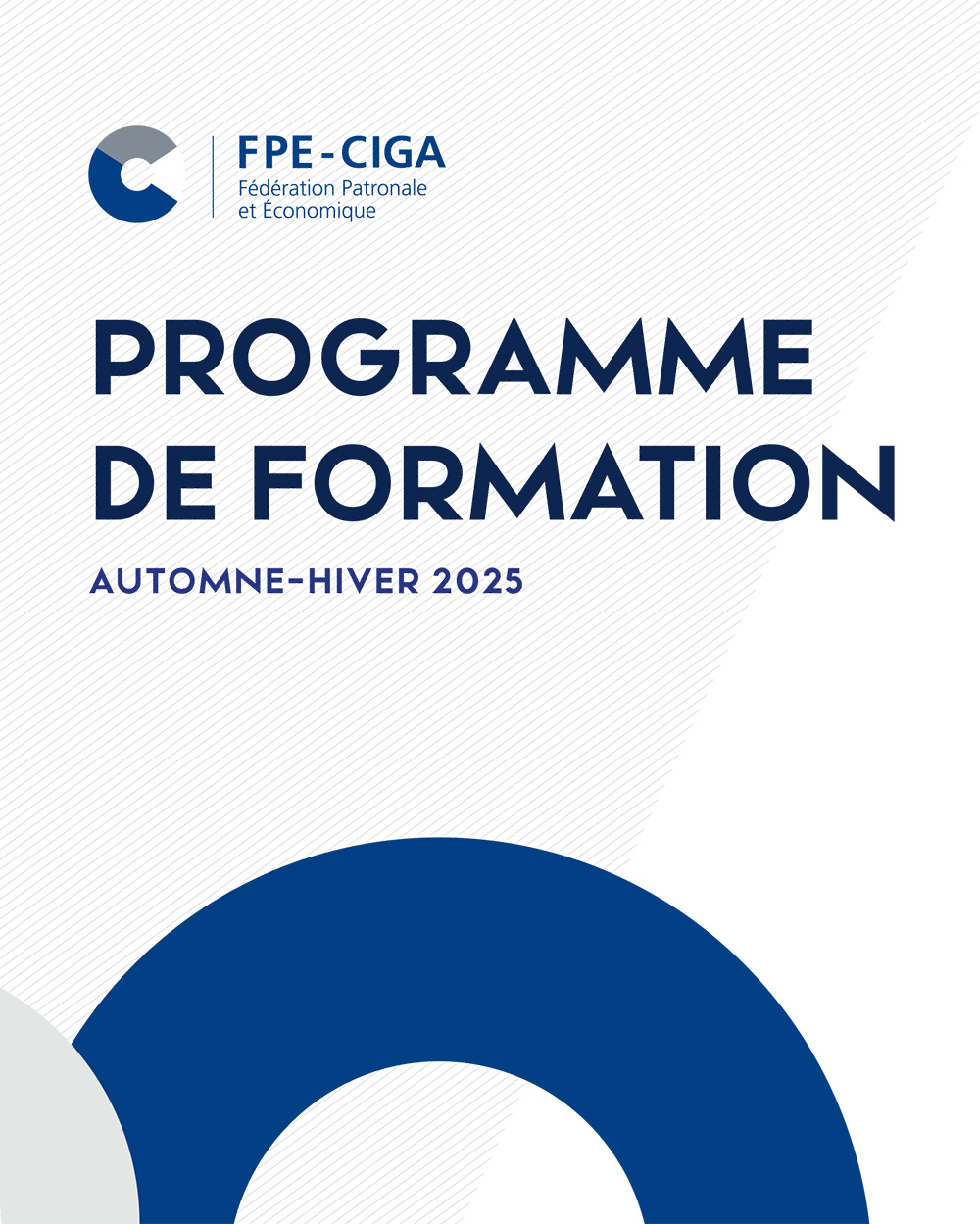 Programme de formation automne-hiver 2025